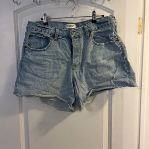 Abercrombie & Fitch Low Rise 90s Baggy Jean Short